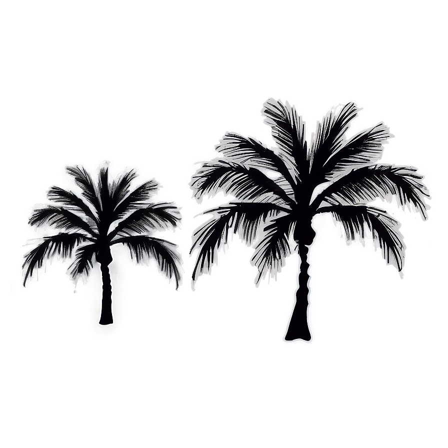 Black Palm Tree Tattoo Design Png 06262024 PNG Image