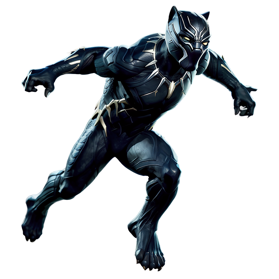 Black Panther Leap Png Oif93 PNG Image