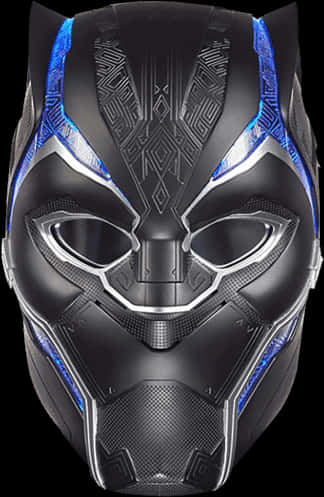 Black Panther Mask Vibranium Design PNG Image