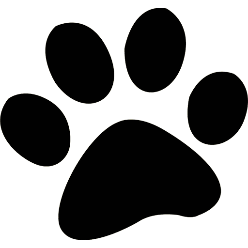 Black Paw Print Graphic PNG Image