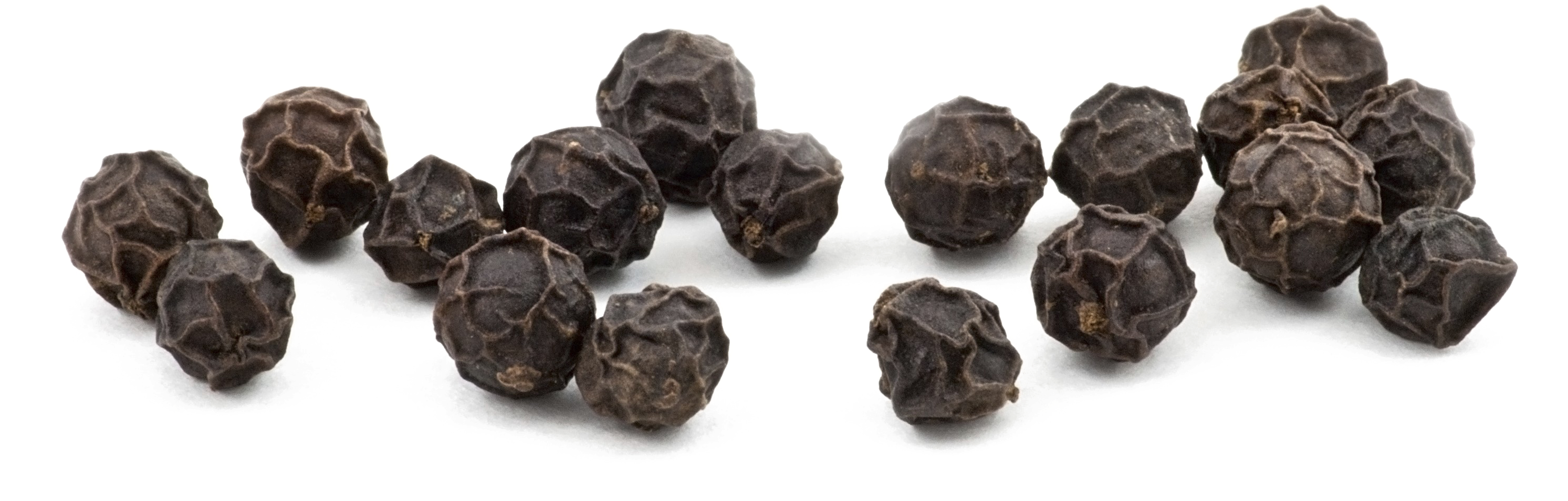 Black Peppercorns Isolated PNG Image