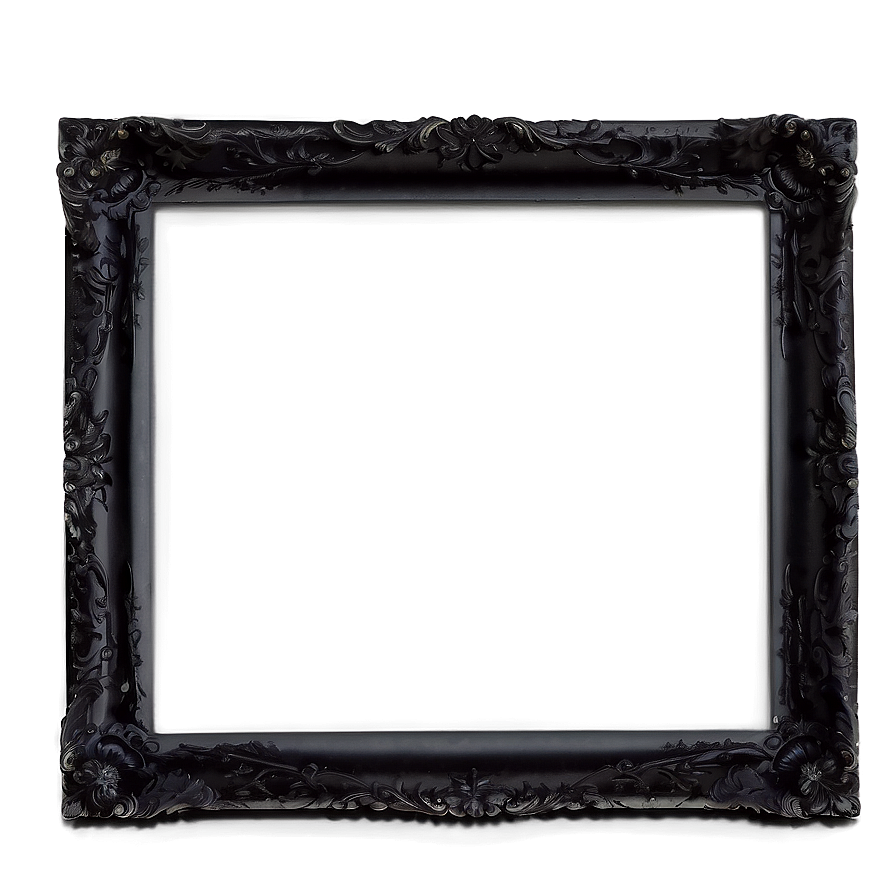 Black Picture Frame C PNG Image