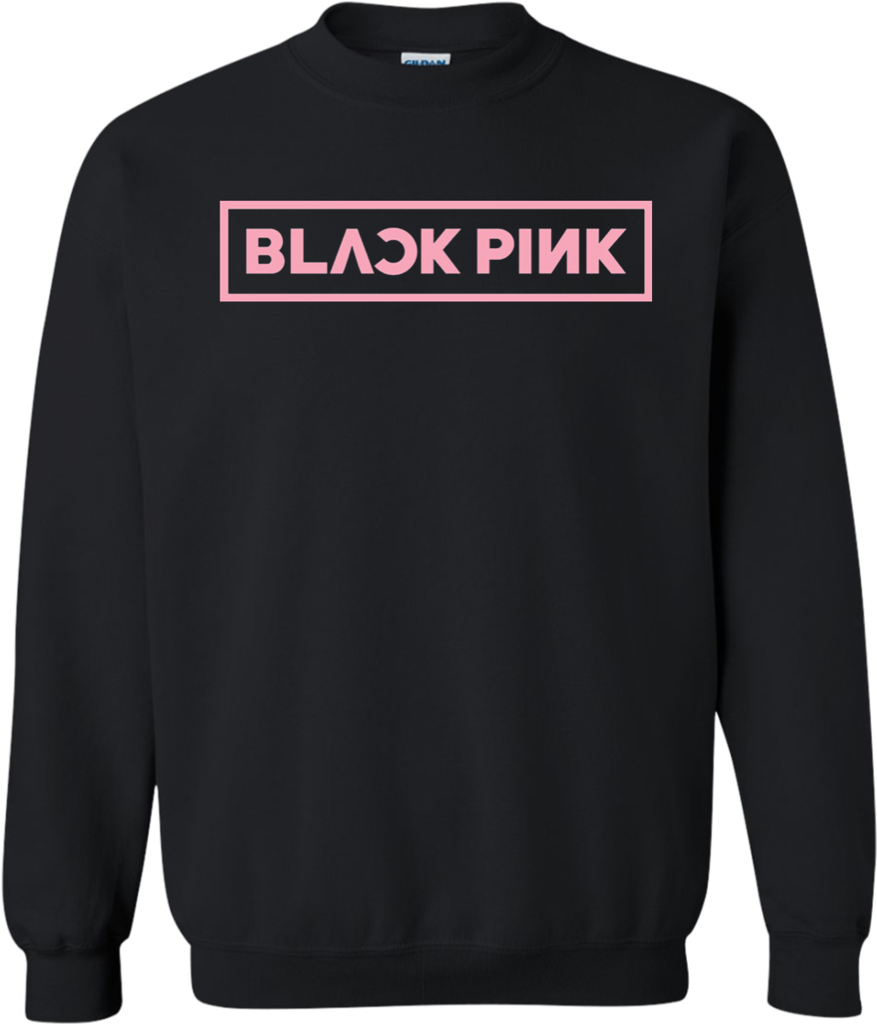 Black Pink Sweatshirt Mockup PNG Image