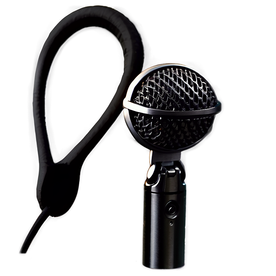 Black Podcast Microphone Png Eyu37 PNG Image