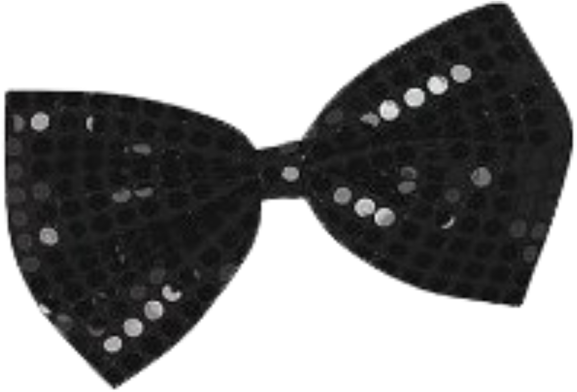 Black Polka Dot Bow Tie PNG Image