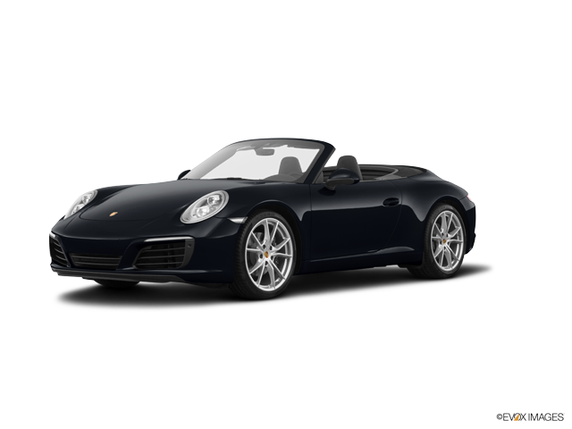 Black Porsche Convertible Side View PNG Image