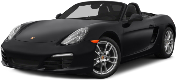 Black Porsche Convertible Sports Car PNG Image