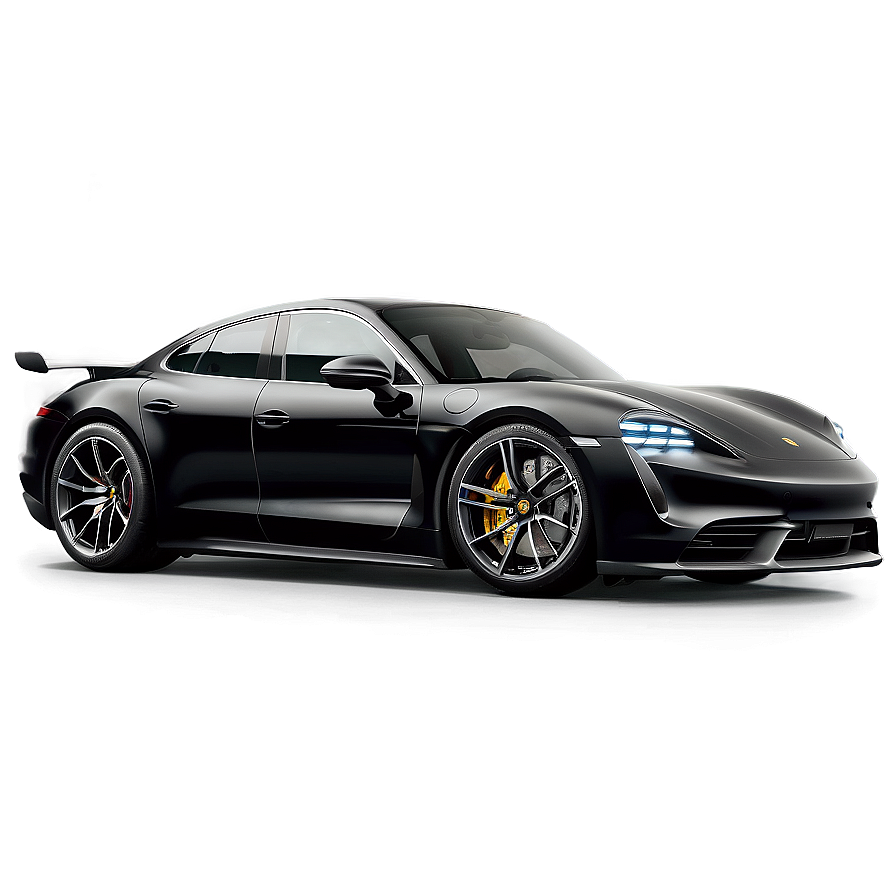 Black Porsche Taycan Dynamic Png 06292024 PNG Image