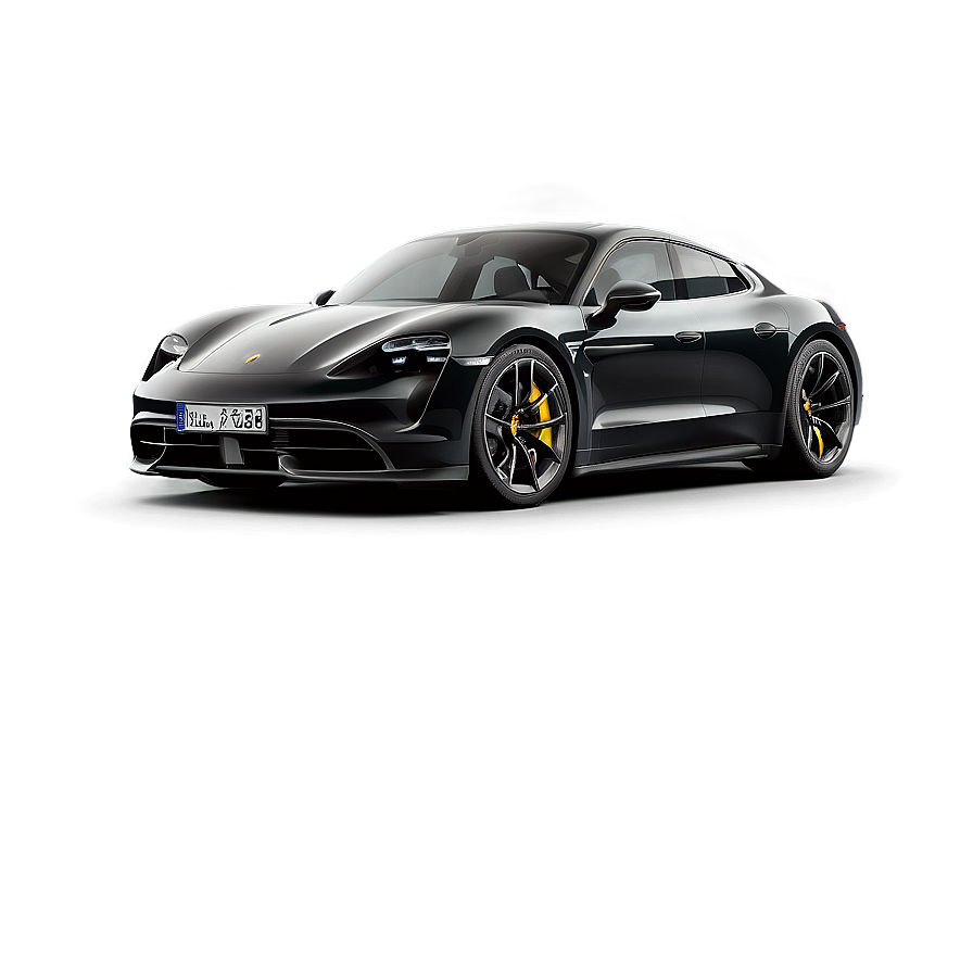 Black Porsche Taycan Dynamic Png 2 PNG Image