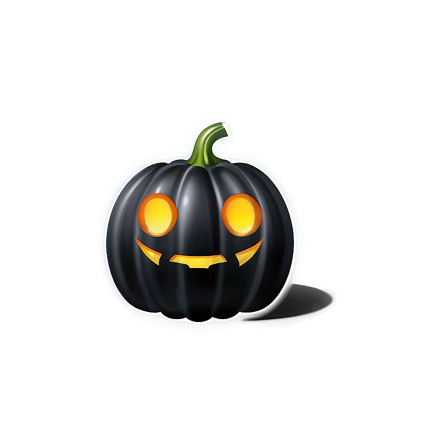 Black Pumpkin Icon Png 06282024 PNG Image