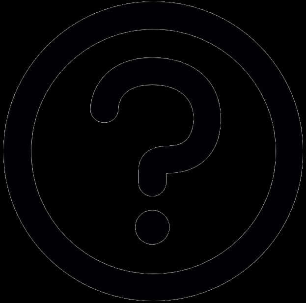 Black Question Mark Clipart PNG Image