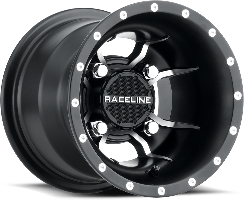 Black Raceline A T V Wheel PNG Image