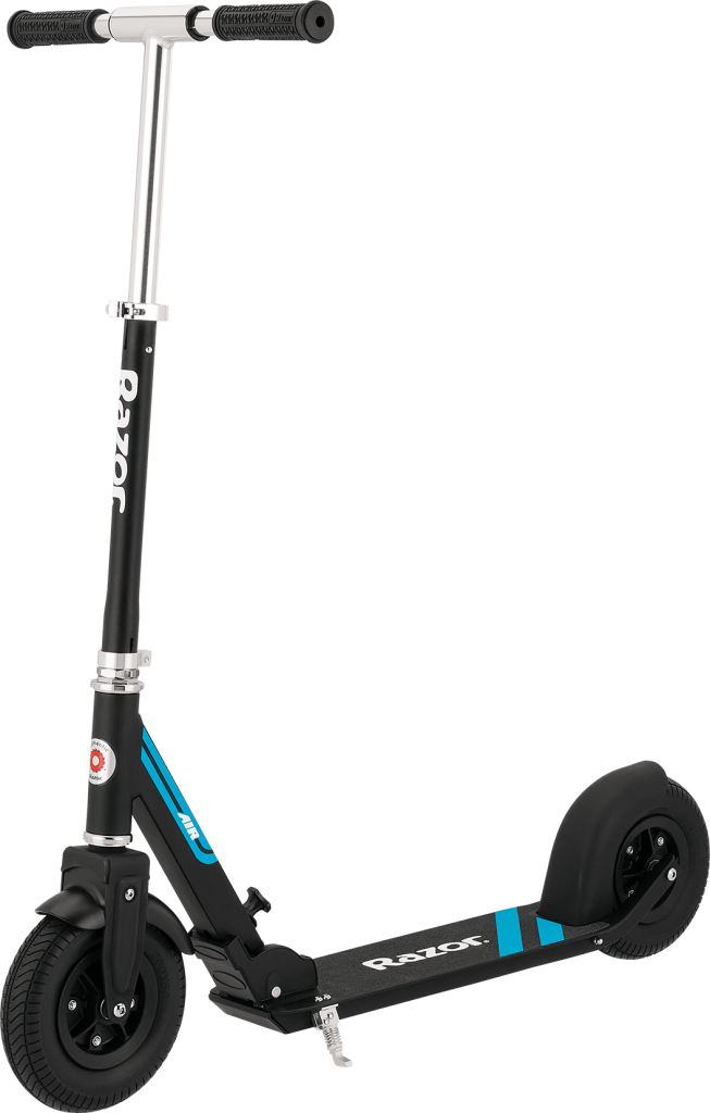 Black Razor Scooter Profile View PNG Image