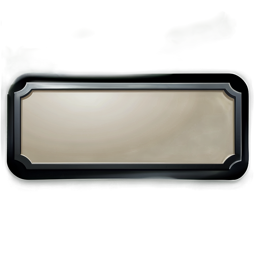 Black Rectangle Banner Png Yrn PNG Image