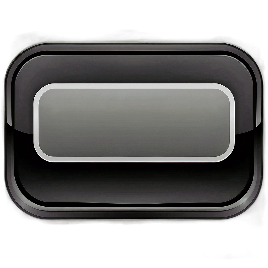 Black Rectangle For Button Design Png Dwu36 PNG Image