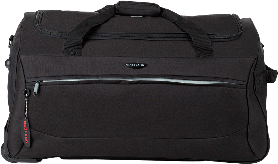 Black Redland Travel Duffel Bag PNG Image