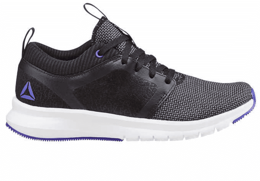 Black Reebok Sneaker Side View PNG Image