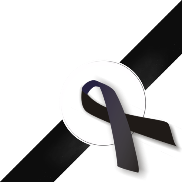 Black Ribbon Mourning Symbol PNG Image