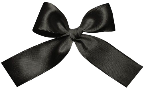 Black Ribbon Symbolof Mourning.png PNG Image