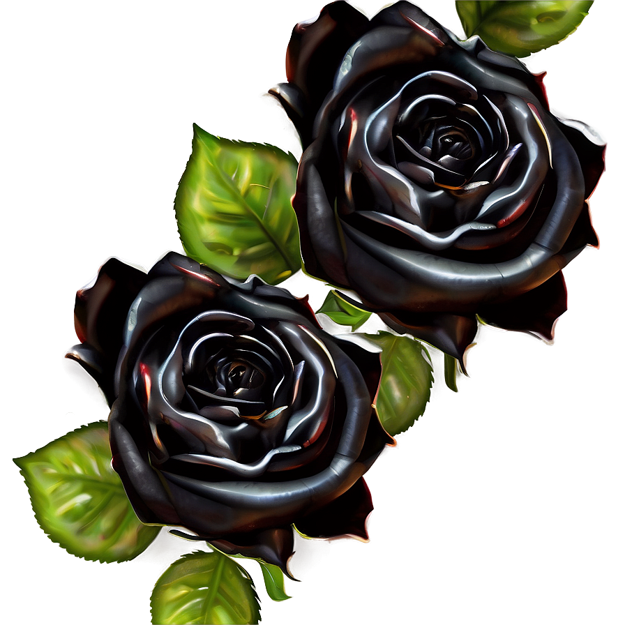 Black Roses Border Png Hry18 PNG Image