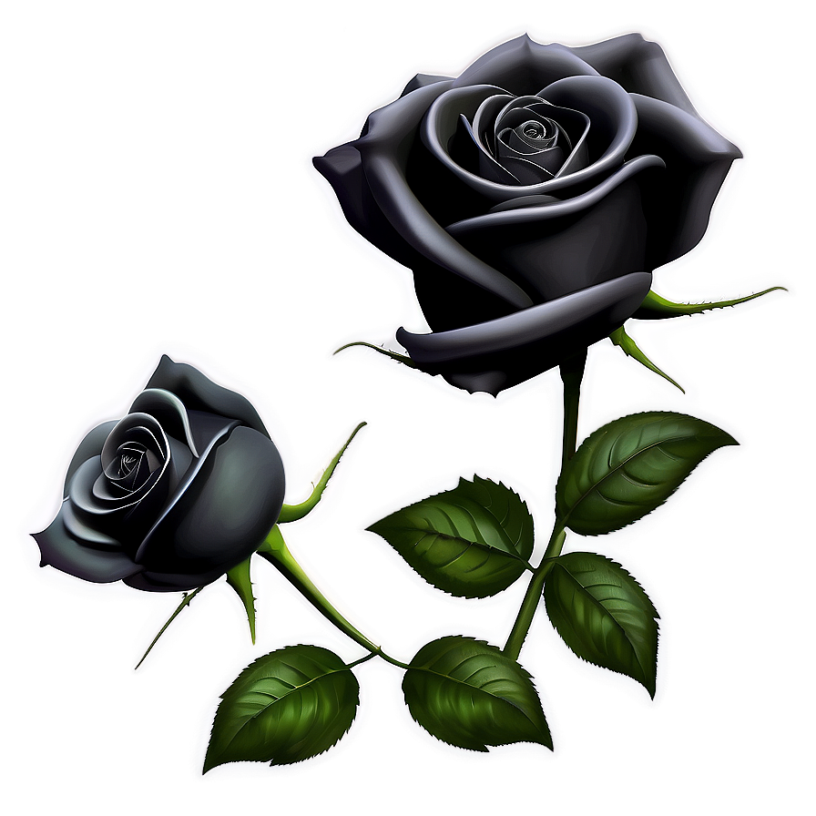 Black Roses Gothic Png Jtk PNG Image