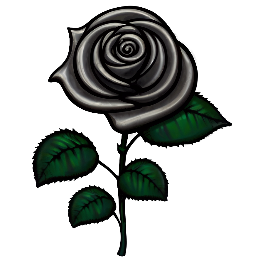 Black Roses Pattern Png 40 PNG Image