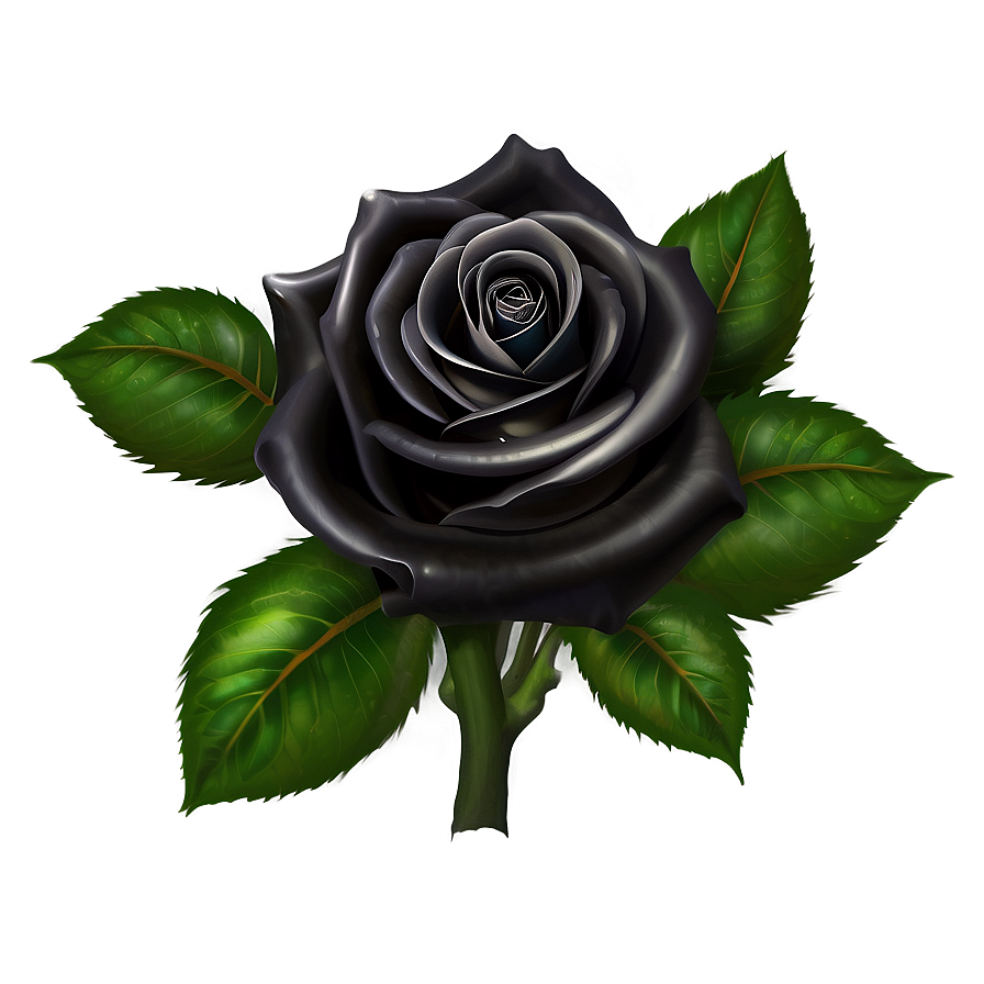 Black Roses With Dew Png Sob PNG Image