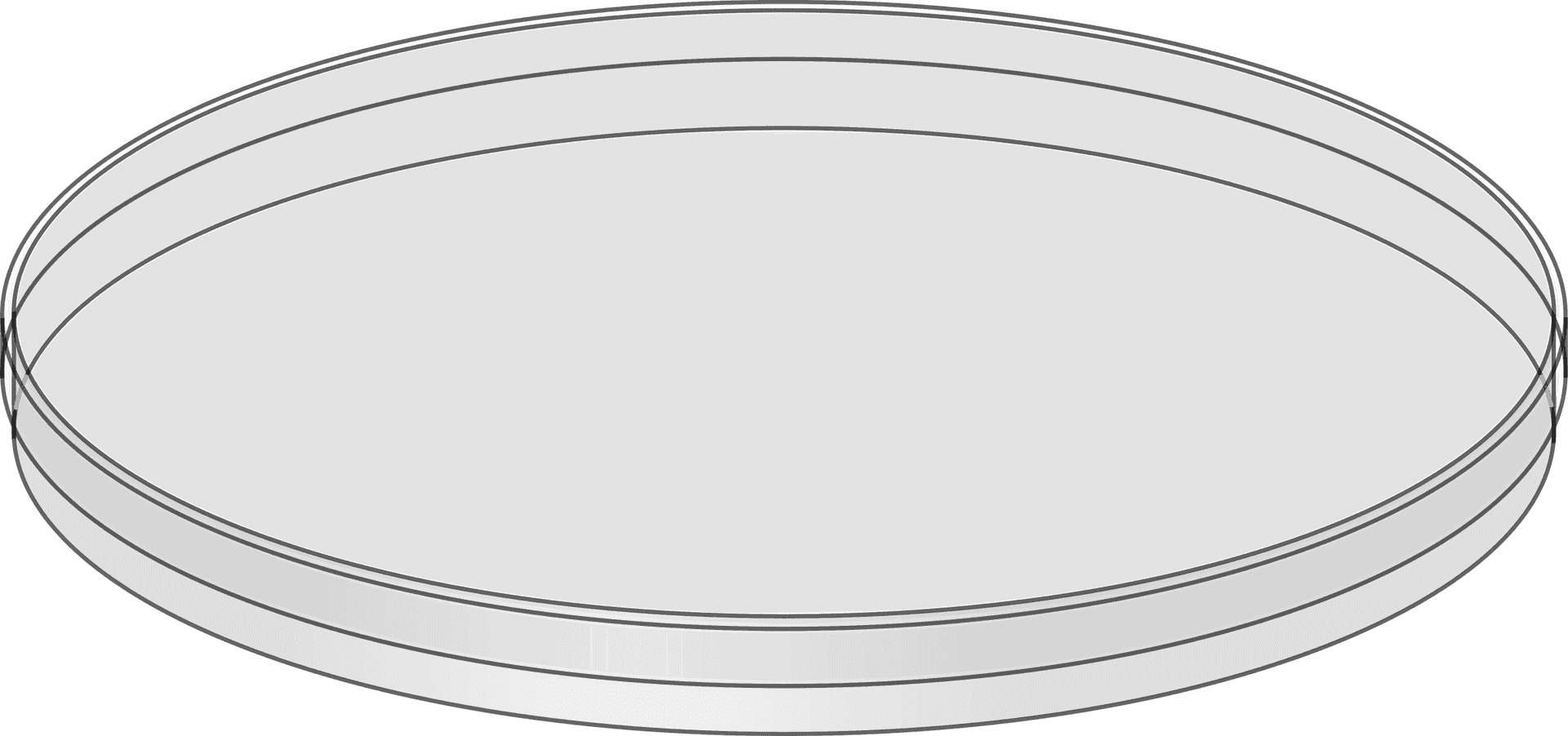 Black Round Serving Tray PNG Image