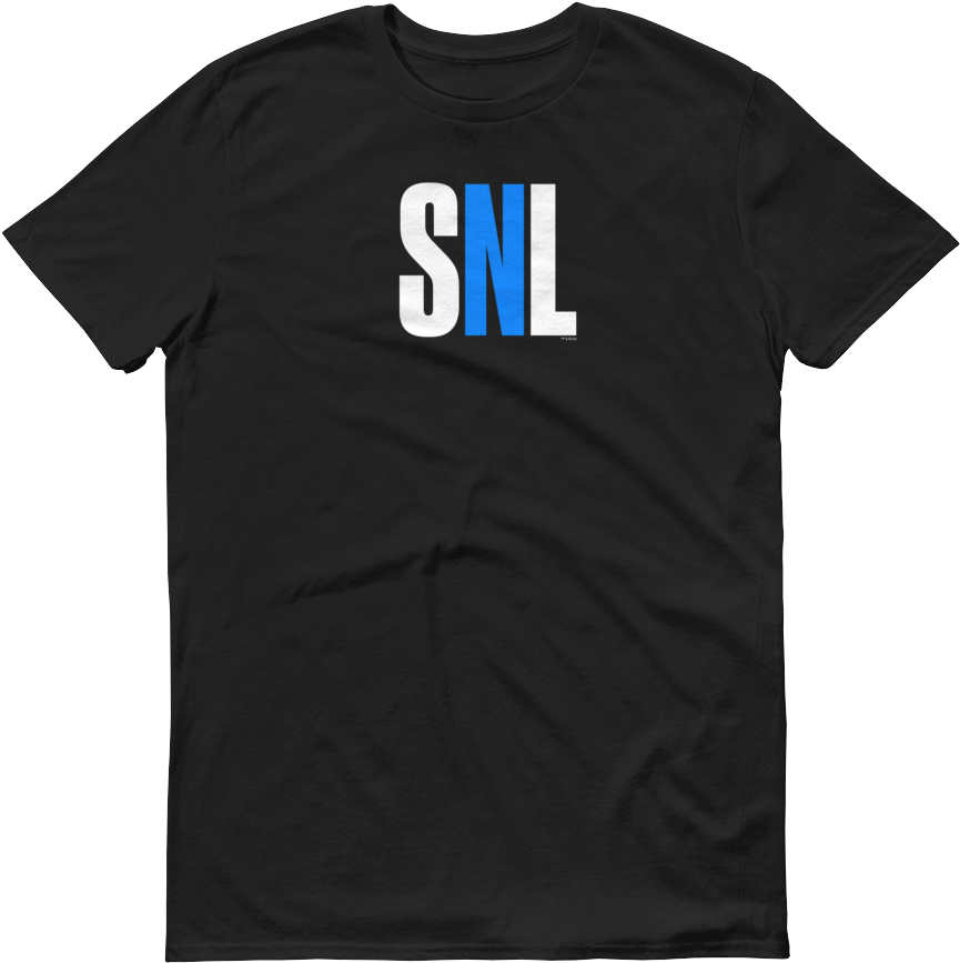 Black S N L Logo T Shirt PNG Image