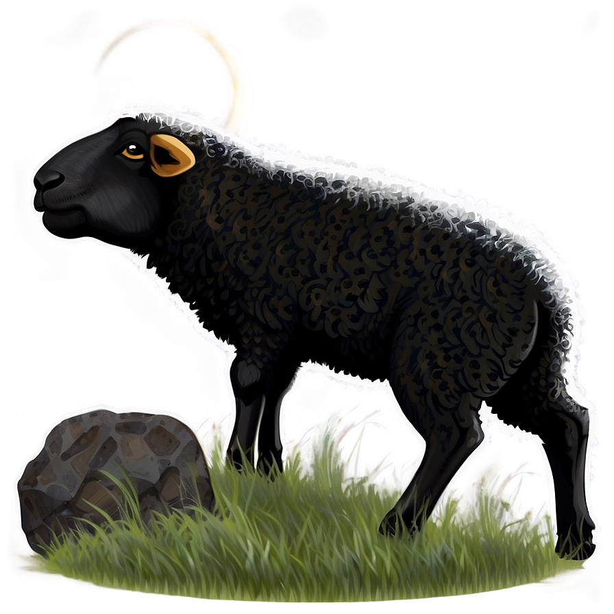 Black Sheep And Moon Png Kdc PNG Image