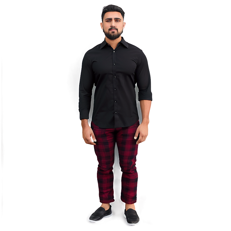 Black Shirt Outfit Png 88 PNG Image