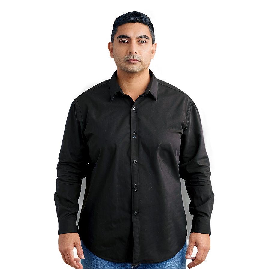 Black Shirt Outfit Png Anc PNG Image