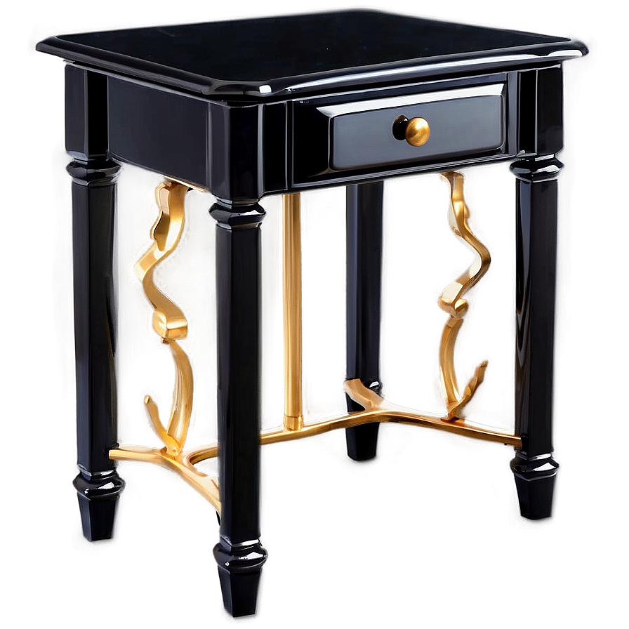 Black Side Table Png Iwb PNG Image