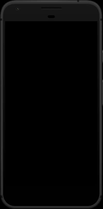 Black Smartphone Blank Screen PNG Image