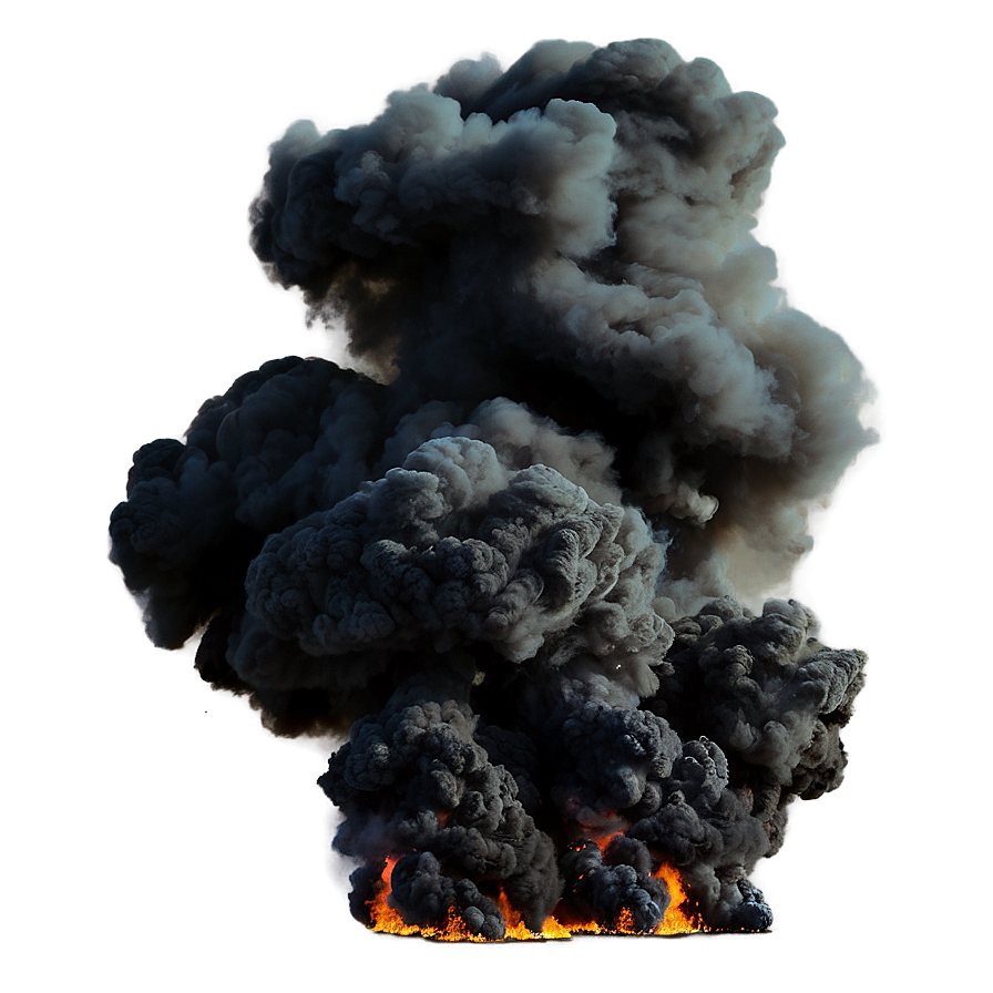 Black Smoke Plume Png Gtx51 PNG Image