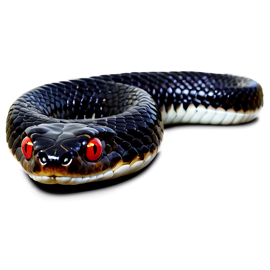 Black Snake With Red Eyes Png 57 PNG Image