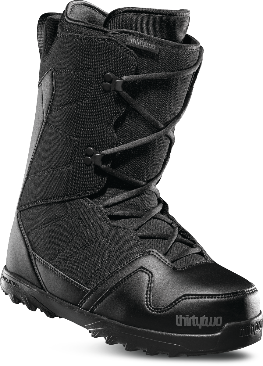 Black Snowboard Boot Side View PNG Image