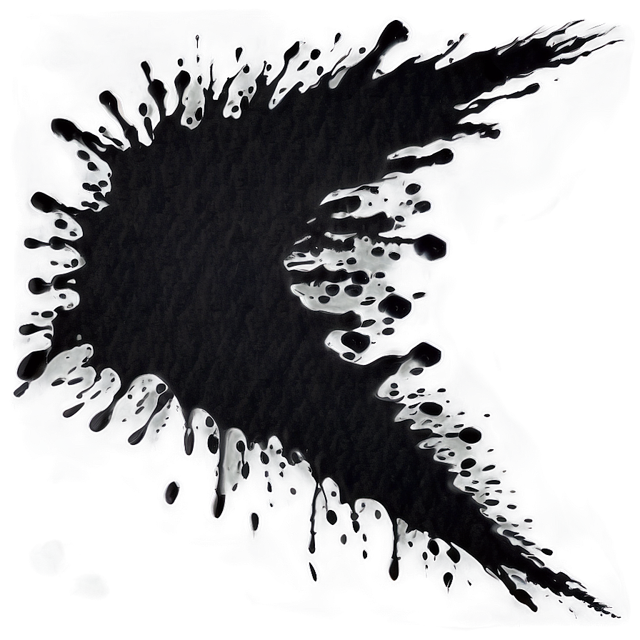 Black Splatter Spray Paint Png Bgd98 PNG Image