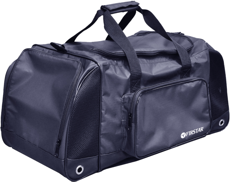 Black Sports Duffel Bag PNG Image