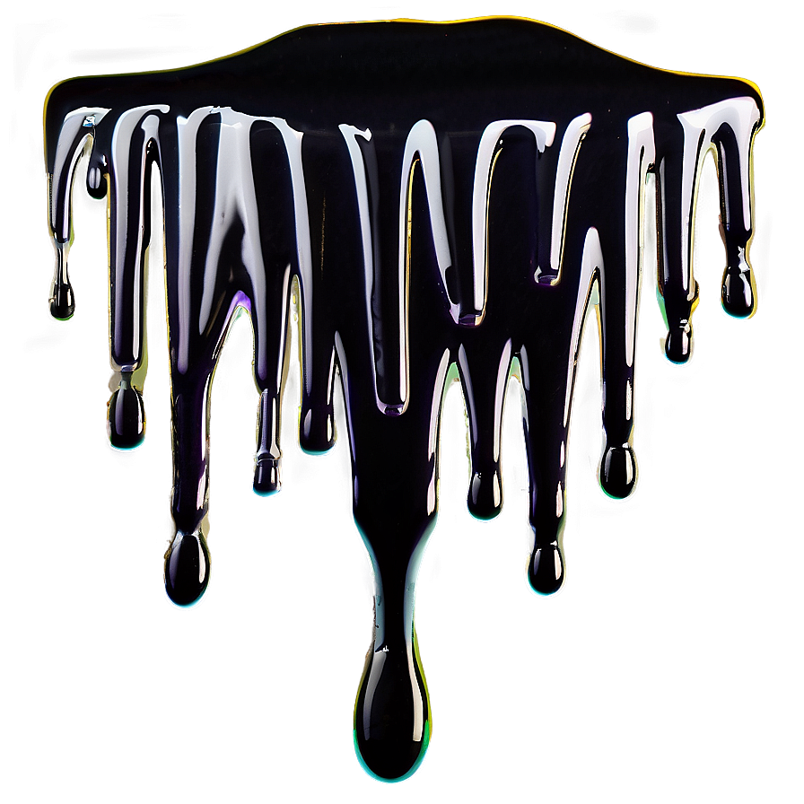 Black Spray Paint Drip Png Mbu52 PNG Image