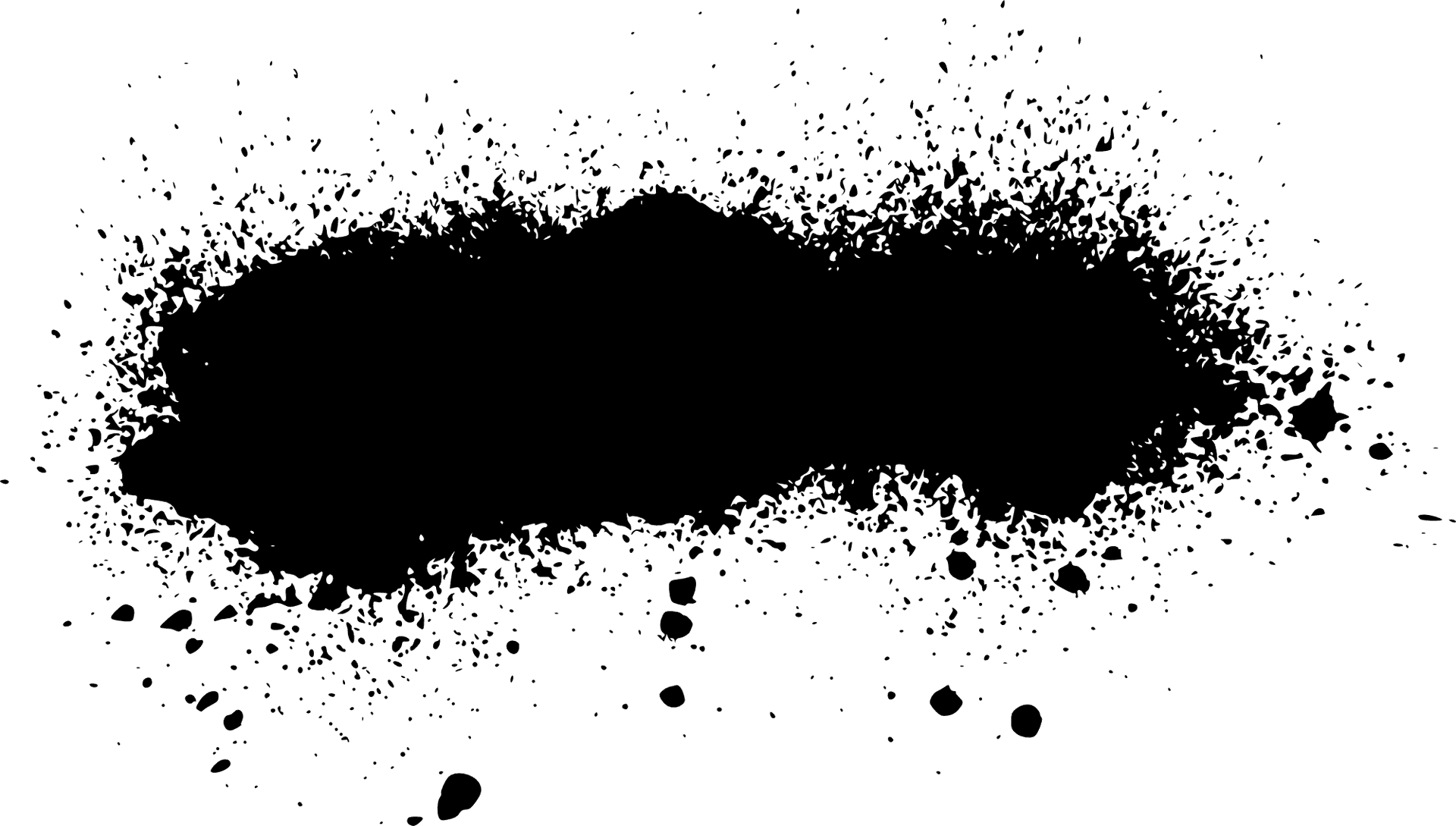 Black Spray Paint Splatter Texture PNG Image