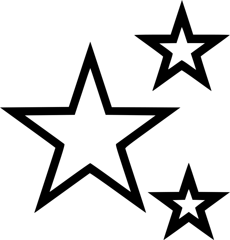 Black Star Tattoo Design PNG Image