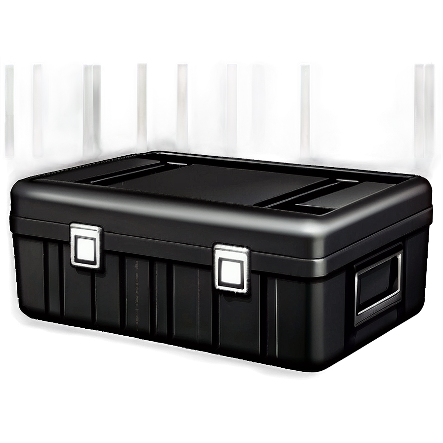 Black Storage Box Png Akd75 PNG Image