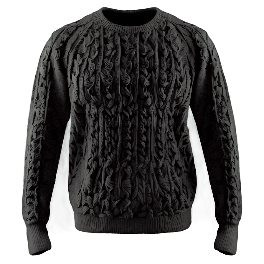 Black Sweater B PNG Image