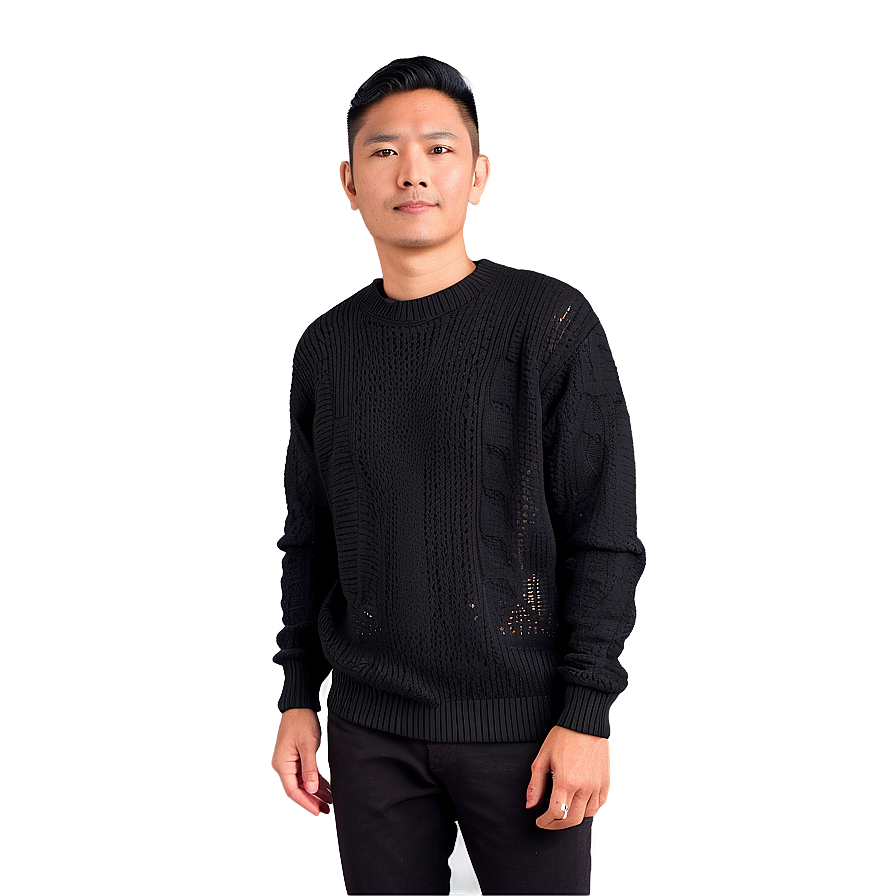 Black Sweater Outfit Png Fso PNG Image