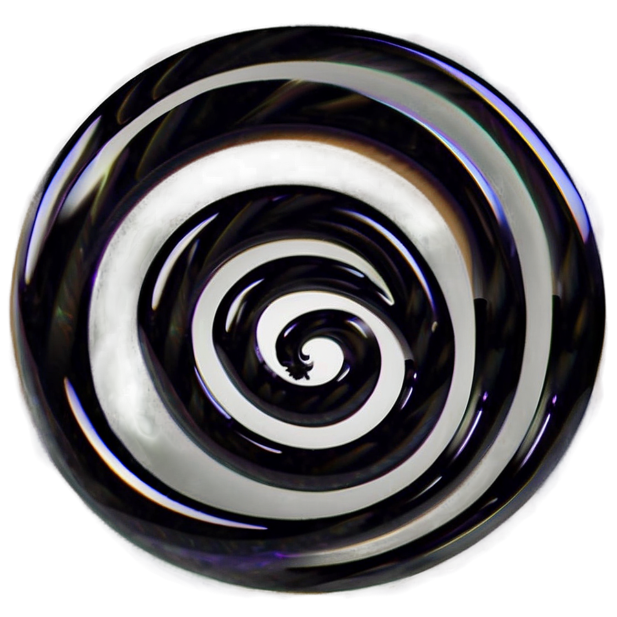 Black Swirl Mysterious Png Cow PNG Image