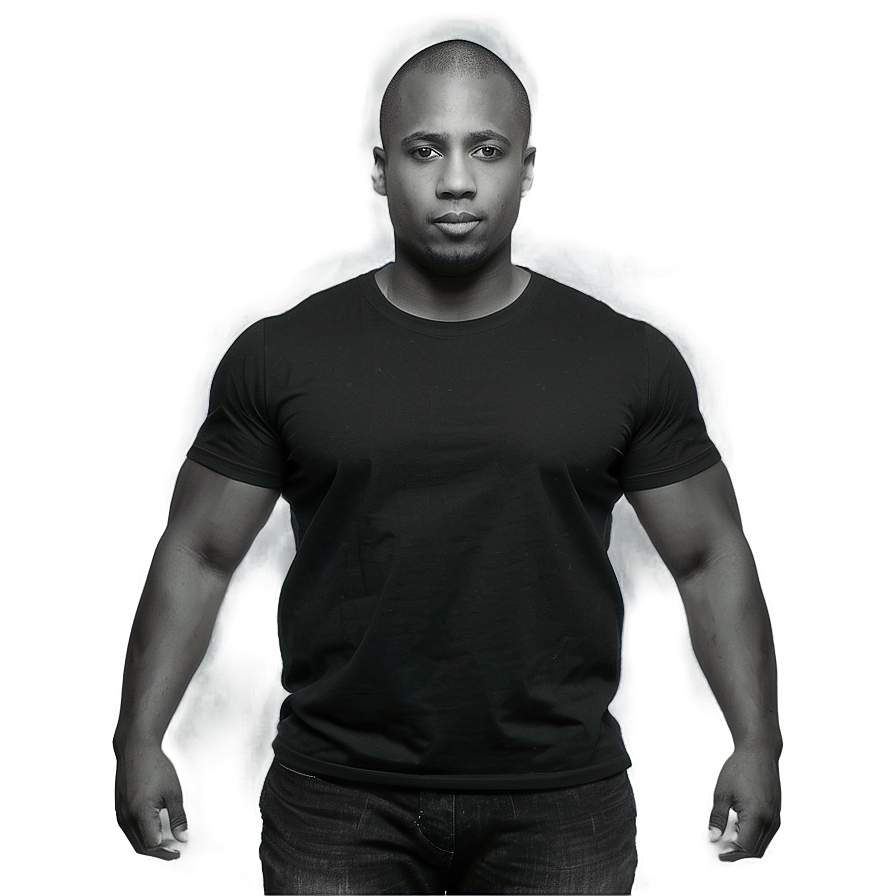 Black T Shirt For Men Png Xea PNG Image