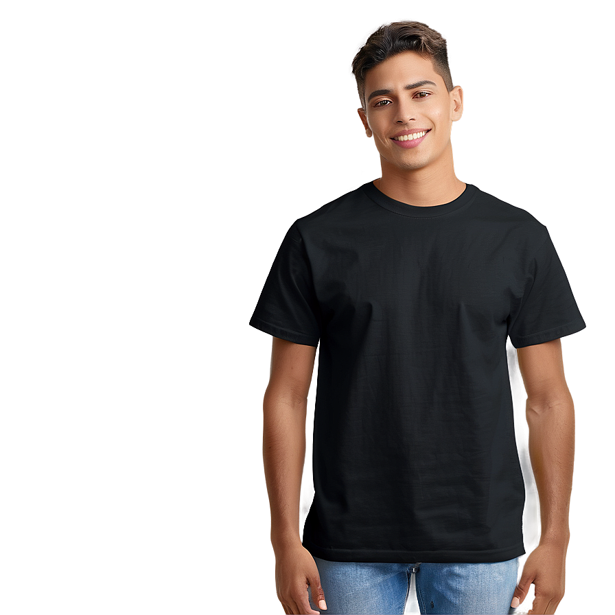 Black T Shirt For Teens Png Mal98 PNG Image