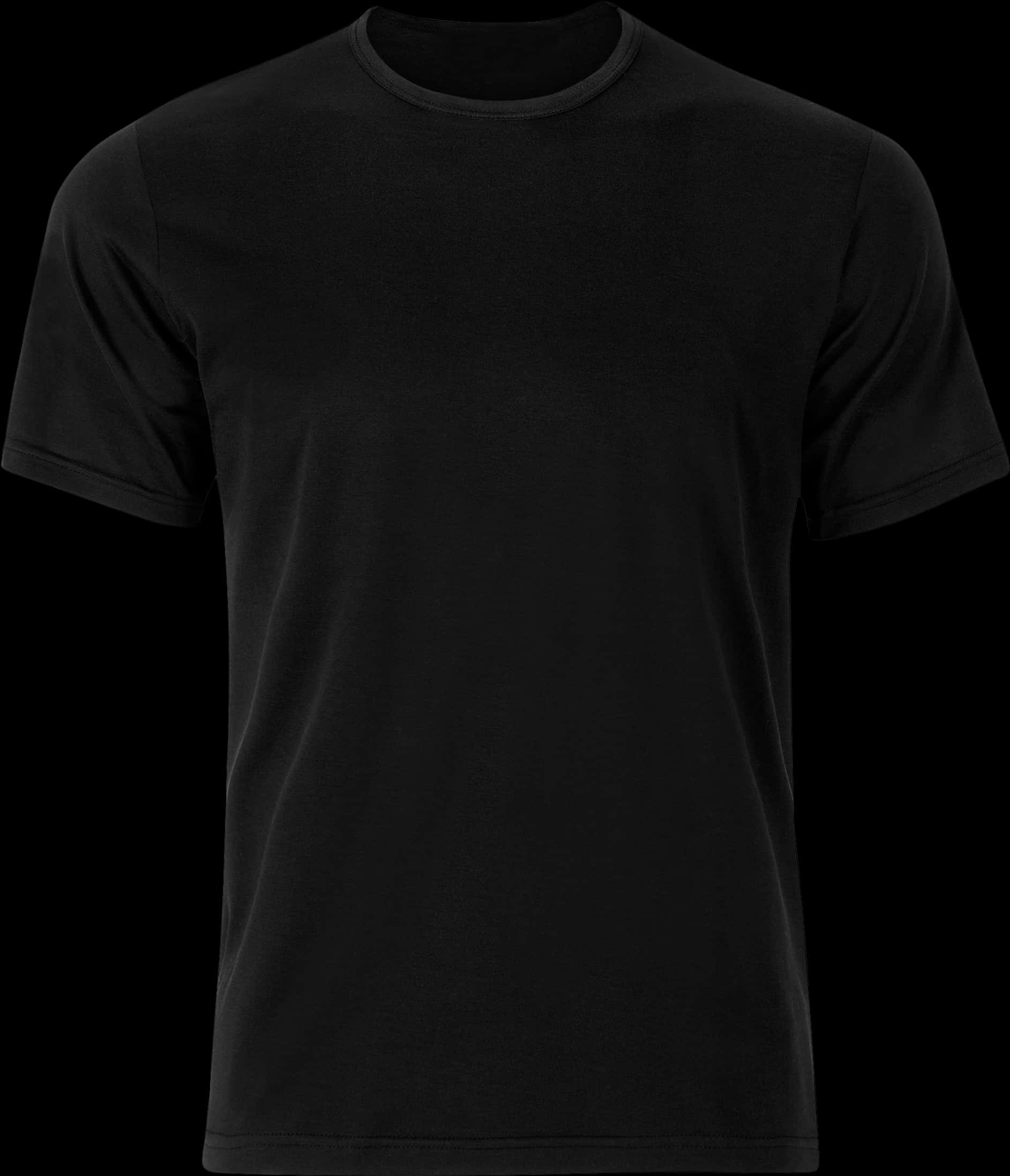 Black T Shirt Mockup PNG Image