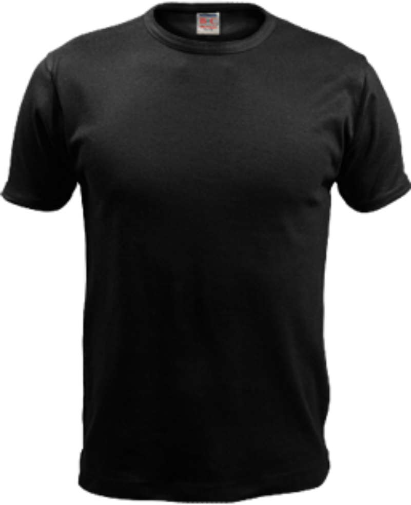 Black T Shirt Mockup PNG Image